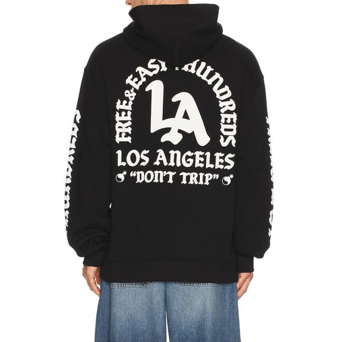 The Hundreds 【 X Free And Easy Don\u0027t Trip Hoodie Men Black 】 無償性 フーディー パーカー メンズ 黒いこと 黒いこと