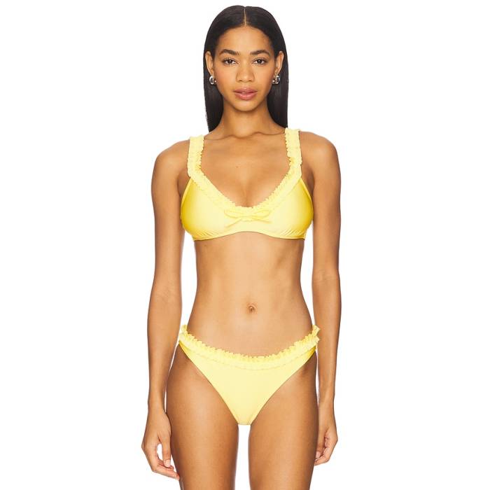 Solid & Striped 【 The Cassidy Bikini Top Women Custard 】 レディース|スニケス
