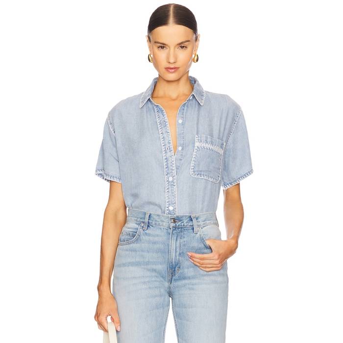 レイルズ Rails 【 Lea Top Women Medium Cloud Wash 】 レディース