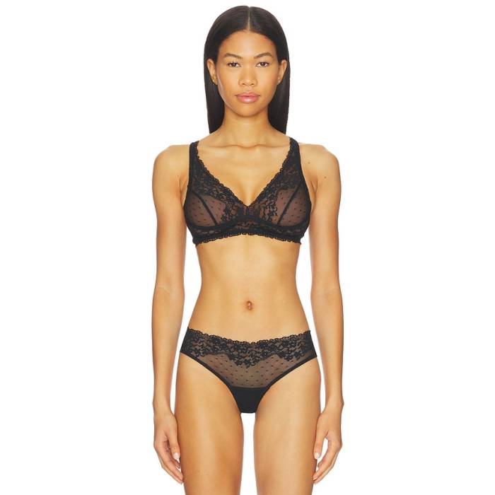 命令すること Commando 【 Double Take Lace Bralette Women Black 】 レディース 黒いこと 黒いこと