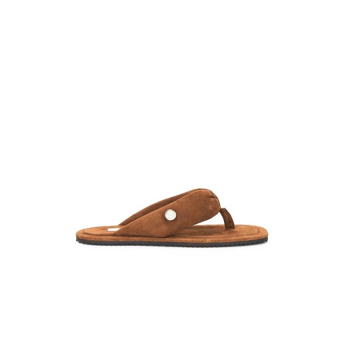 ジ・アティコ The Attico 【 Indie Flat Thong Sandal Women Pale Brown 】 レディース 赤銅色 赤銅色
