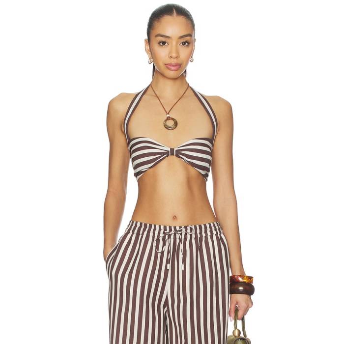 Rococo Sand 【 Neck Tie Bandeau Women Brown 】 タイ レディース 赤銅色 赤銅色