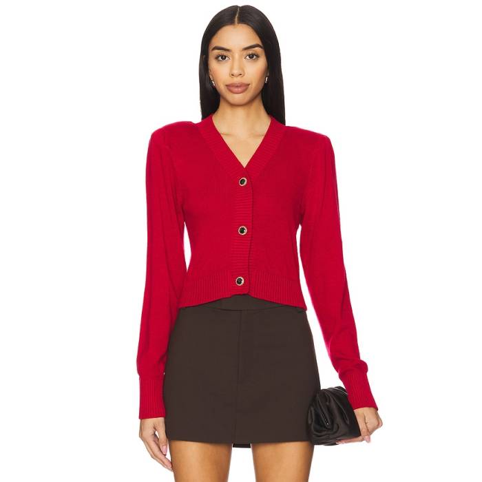 Majorelle 【 Elodie Cardigan Women Red 】 ジレー レディース Red 赤・赤いこと