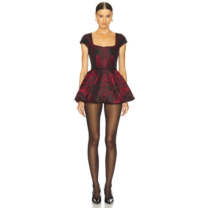 Loba 【 Alana Romper Women Black \u0026Amp; Red 】 ロンパース レディース 黒いこと 黒いこと Red 赤・赤いこと