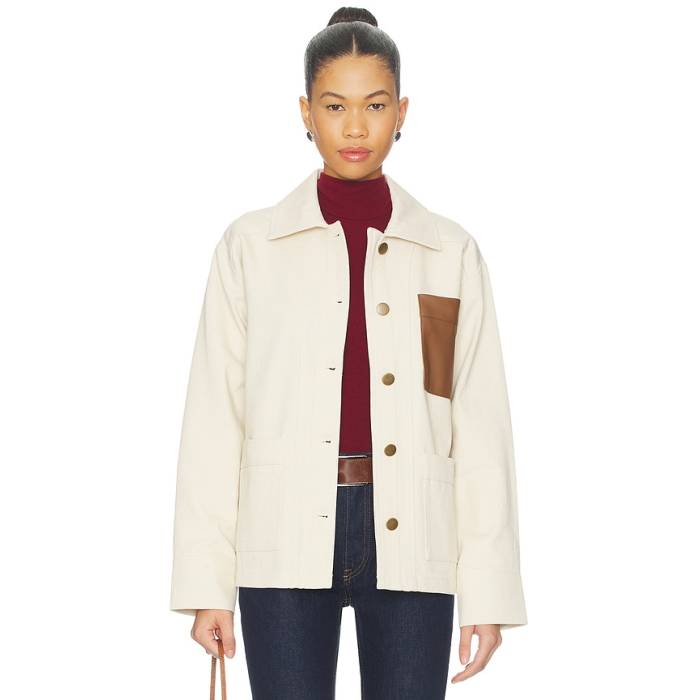 Central Park West 【 Quinn Trucker Jacket Women White 】 トラッカー Jacket 上衣 レディース 白いこと 白いこと