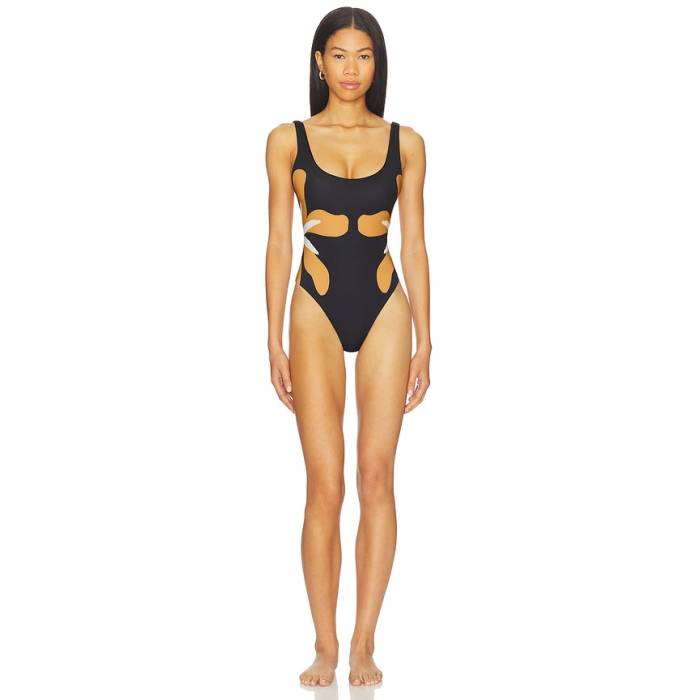 Cala De La Cruz 【 Franca One Piece Women Cattleya Black \u0026Amp; White 】 レディース 黒いこと 黒いこと 白いこと 白いこと