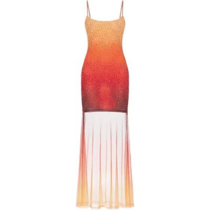 Leslie Amon 【 Sunset Flow Dress Women Sunrise 】 流通受け答え お召しもの レディース レディースファッション-ドレス