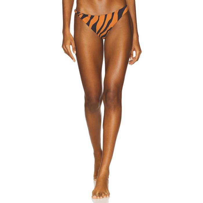 Ziah 【 Twisted Side Bikini Bottom Women Brown Zebra 】 ズボン ボトムス レディース 赤銅色 赤銅色