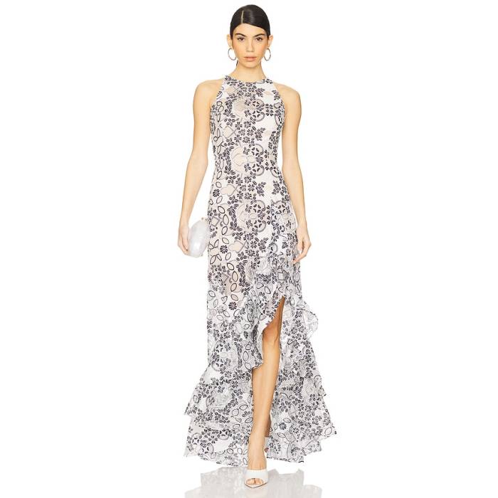 Bronx And Banco 【 Sicilia Midi Dress Women Navy Multi 】 お召しもの レディース 紺色 米国海軍