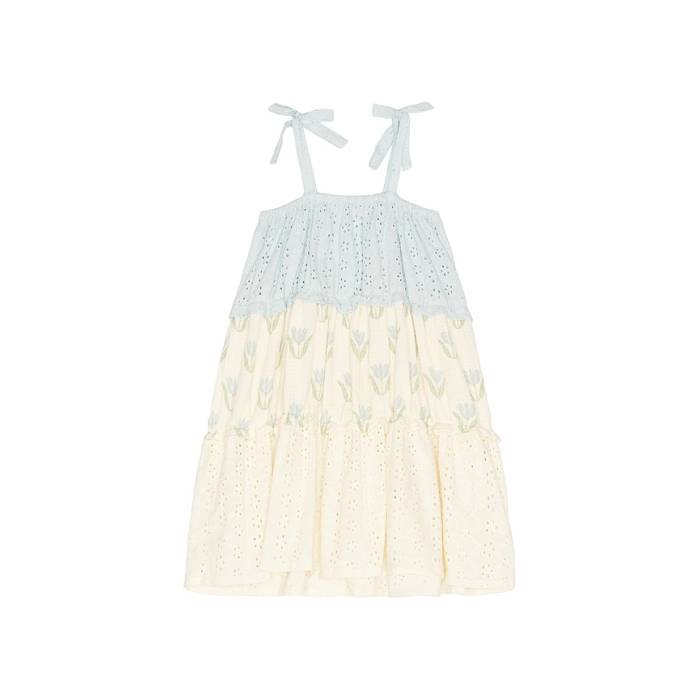 Wild Wawa 【 Amber Dress Girls Blue Tulip 】 お召しもの お坊っちゃん キッズ 青み 青色