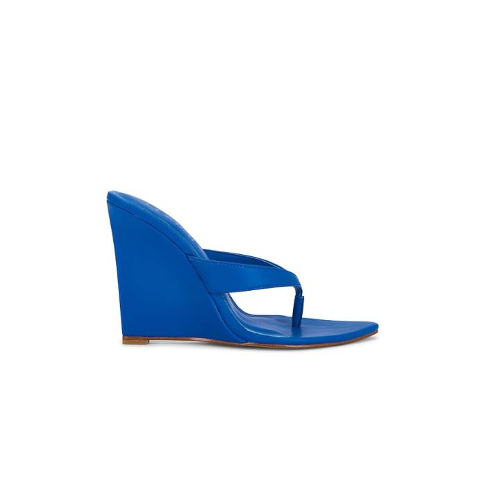 Femme La 【 X Revolve Tokyo Thong Wedge Women Blue 】 ウェッジ レディース 青色 ブルー|スニケス
