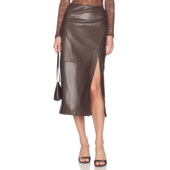 Cami Nyc 【 Lorena Faux Leather Skirt Women Sable 】 レザー レディース｜スニケス 43,745円