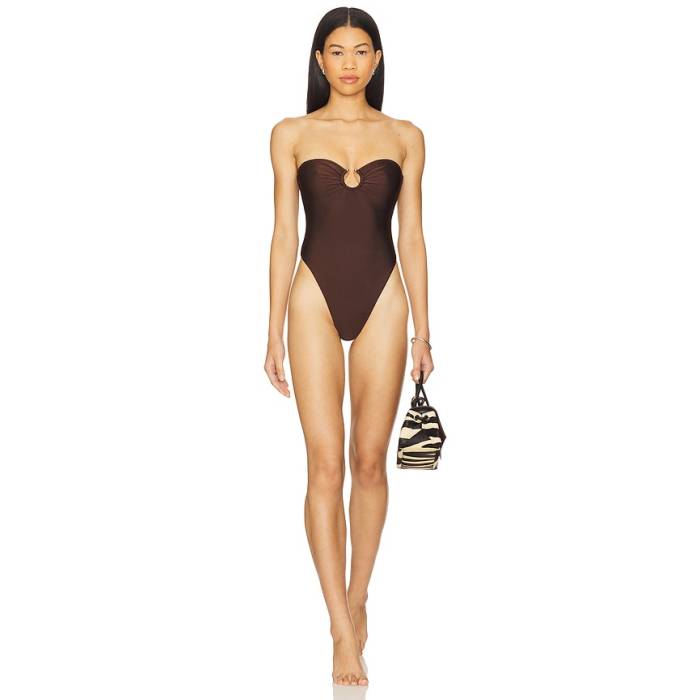 Stone Cold Fox 【 X Revolve Celeste One Piece Women Chocolate Brown 】 レディース 茶色 ブラウン｜スニケス