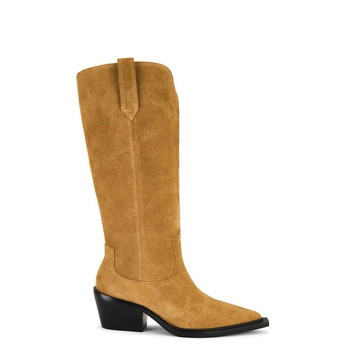 Nakedvice 【 X Revolve The Reid Boot Women Honey Suede 】 ブーツ レディース お前さん スエード・スウェード
