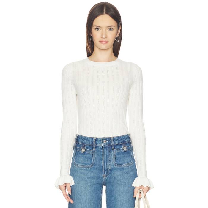 ページ Paige 【 Ophelia Top Women Ivory 】 レディース 象牙色