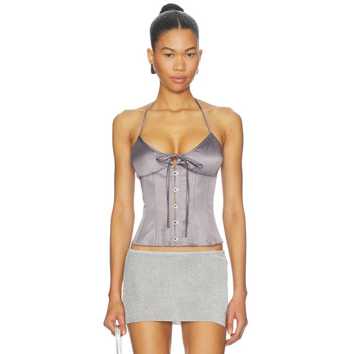 Guizio 【 Marini Corset Women Gunmetal 】 レディース