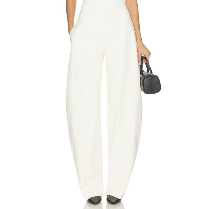 Eaves 【 Mai Sculptural Compact Suiting Pant Women Ivory 】 パンツ レディース アイボリー