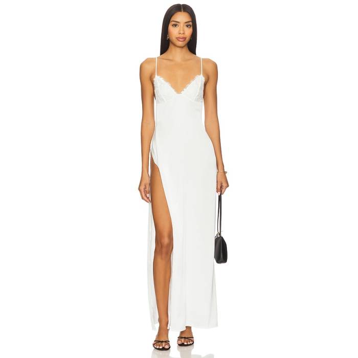 Kat The Label 【 Dylan Maxi Slip Women Ivory 】 レディース アイボリー|スニケス