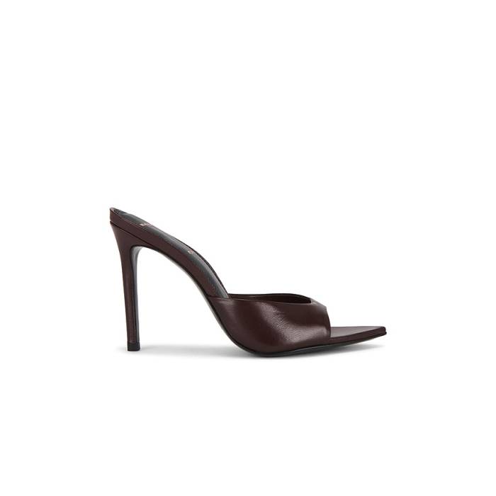 Black Suede Studio 【 Brea Mule Women Burgundy Goat Leather 】 レディース ぶどう酒色・バーガンディー なめし革