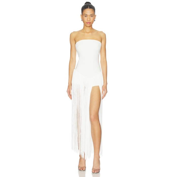 Superdown 【 Tea Fringe Romper Women Ivory 】 ロンパース レディース 象牙色