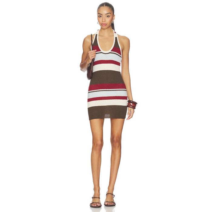 Sndys 【 Effie Halter Mini Dress Women Multi Stripe 】 ドレス レディース Stripe ストライプ