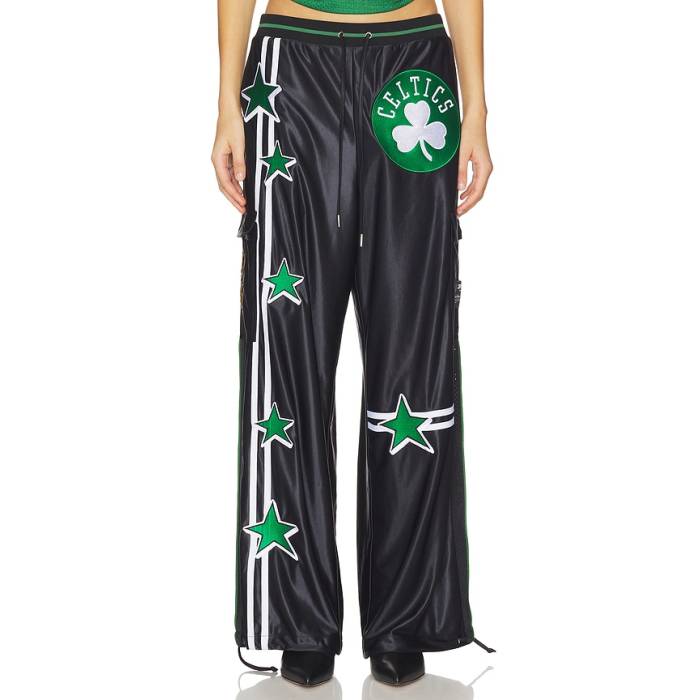 Off Season 【 Boston Celtics Nylon Track Pant Women Boston Celtics 】 豆の町 セルティックス ナイロン 貨物自動車 ズボン下 レディース ボストン・セルティックス