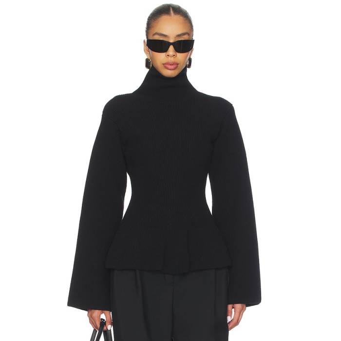 Rohe 【 Sculptural Knitted Top Women Black 】 レディース 黒色 ブラック｜スニケス