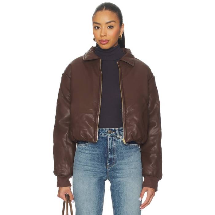 Sndys 【 Thorne Bomber Jacket Women Chocolate 】 Jacket 上衣 レディース