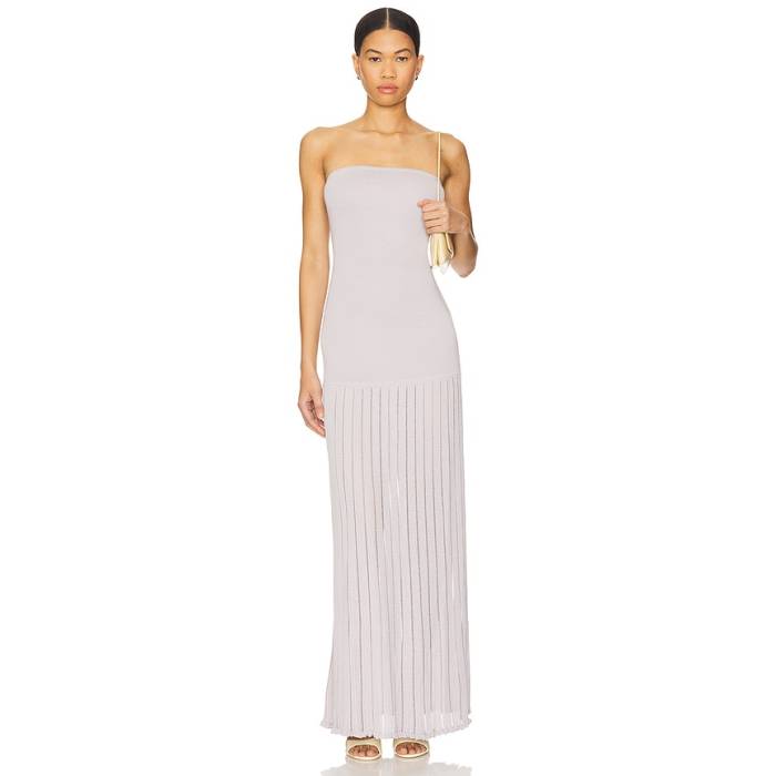 Lpa 【 Mikayla Strapless Maxi Women Lavender Fog 】 レディース