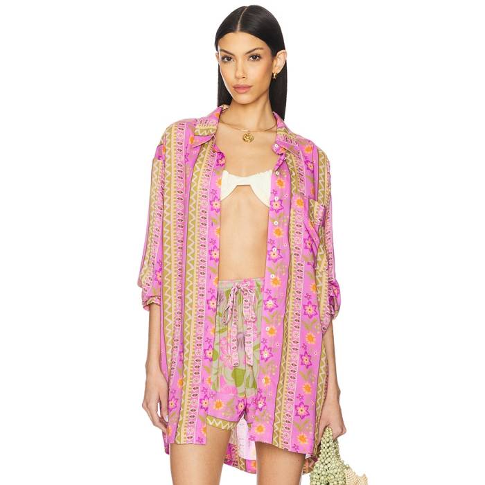 Spell 【 Goldie Shirt Women Desert Rose 】 レディース Rose サクラ色