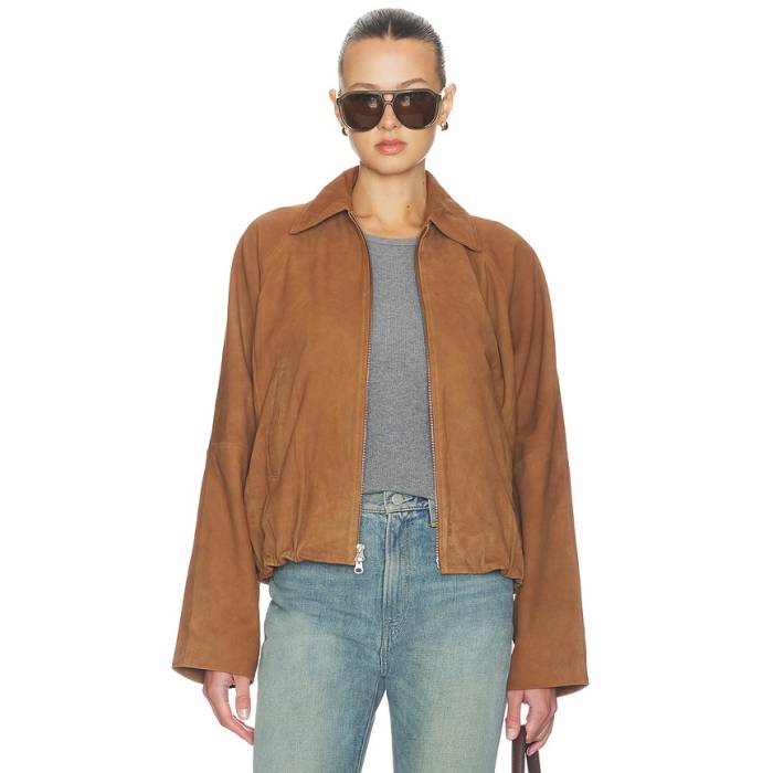 Herskind 【 Ray Suede Jacket Women Cognac 】 スエード・スウェード Jacket 上衣 レディース