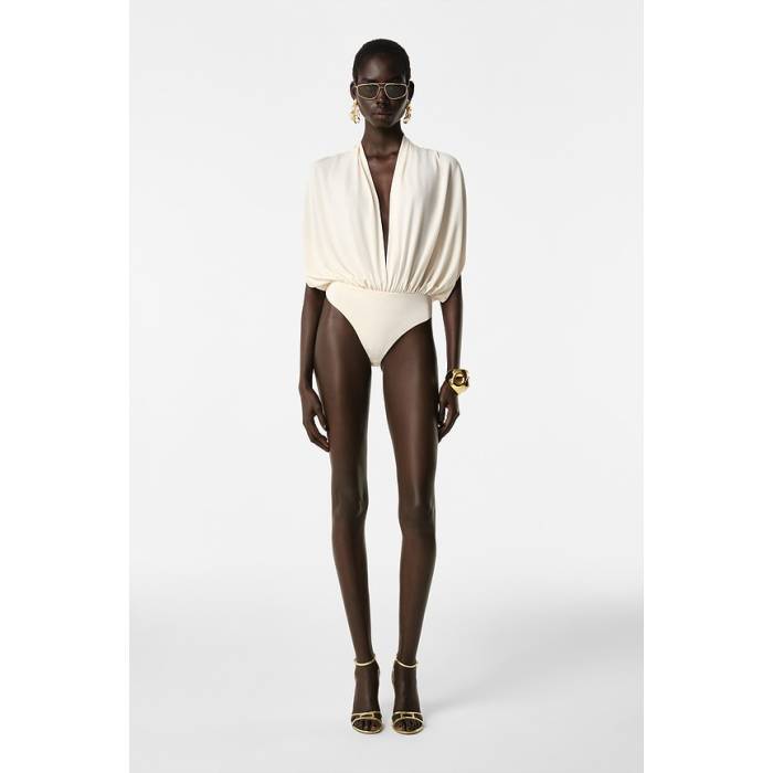 Revolve Los Angeles 【 Chimere Bodysuit Women White 】 上半身背広 レディース 白いこと 白いこと