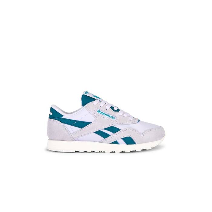 リーボック Reebok 【 Classic Nylon Sneaker Women Digital Gleam, Digital Gleam \u0026Amp; Retro Teal 】 古典派音楽 ナイロン 靴 スニーカー レディース レトロ