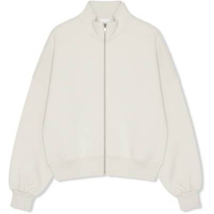 Agolde 【 Jensen Zip Up Sweatshirt Women Bone 】 汗水 調教師 レディース