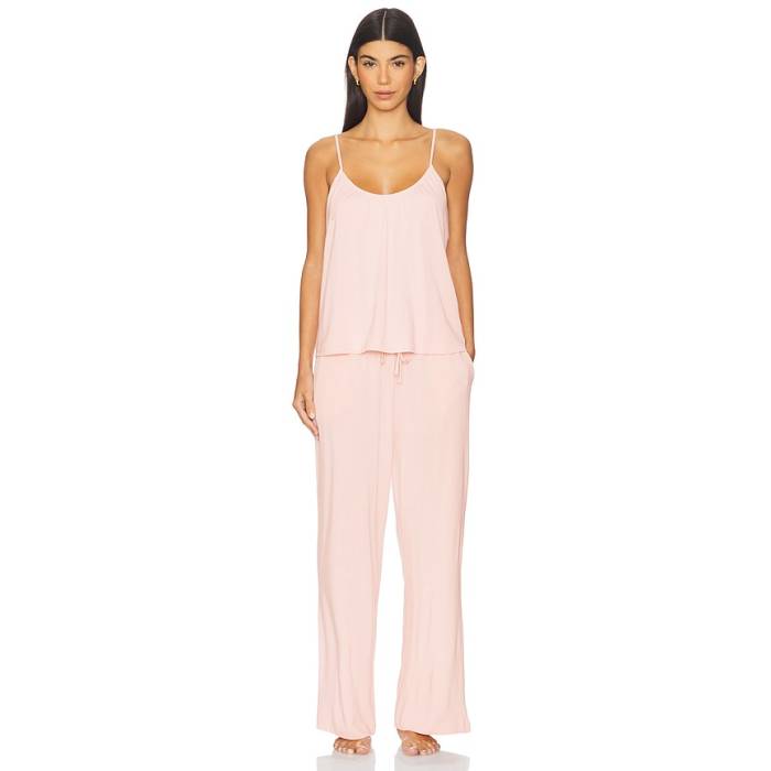 エバージェイ Eberjey 【 Gisele Cami \u0026 Pant Pj Set Women Silver Pink 】 ズボン下 レディース Silver しろがね色・しろがね色 pink さくら色