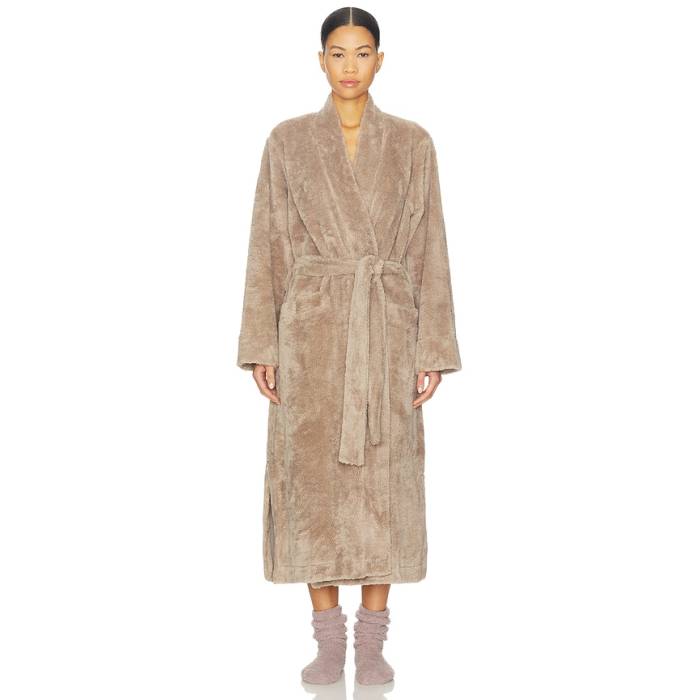 エバージェイ Eberjey 【 Renew Plush Long Robe Women Toffee 】 レディース