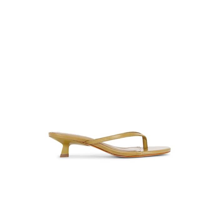 シュッツ Schutz 【 Carolyn Sandal Women Ecru Olive 】 レディース olive オリーブ