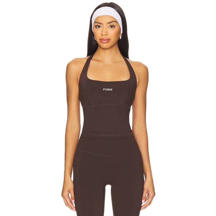 Form 【 Halter Tank Top Women Espresso 】 貯蔵タンクいの一番 レディース