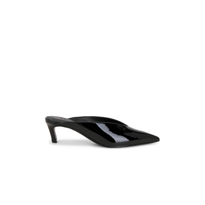 シュッツ Schutz 【 Loren Mid Pump Women Black 】 ミッド 揚水機 レディース 黒いこと 黒いこと