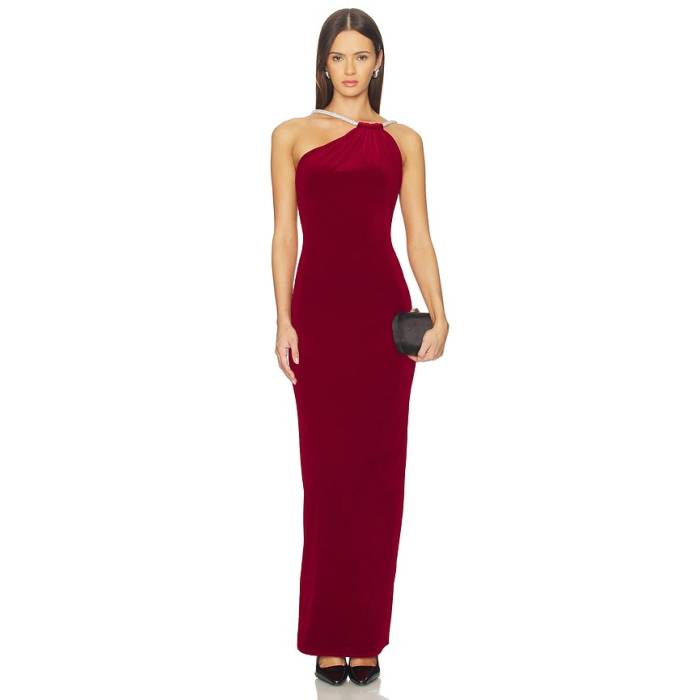 Nbd 【 Juna Maxi Dress Women Deep Red 】 お召しもの レディース ディープ Red 赤・赤いこと