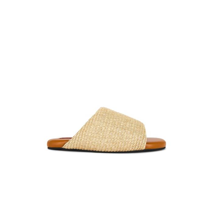Simonmiller 【 Raffia Bubble Slide Women Natural 】 砂上の楼閣 Slide サンダル レディース 自然的