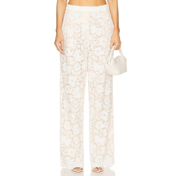Sans Faff 【 Estelle Lace Pintuck Pants Women White 】 レディース 白いこと 白いこと