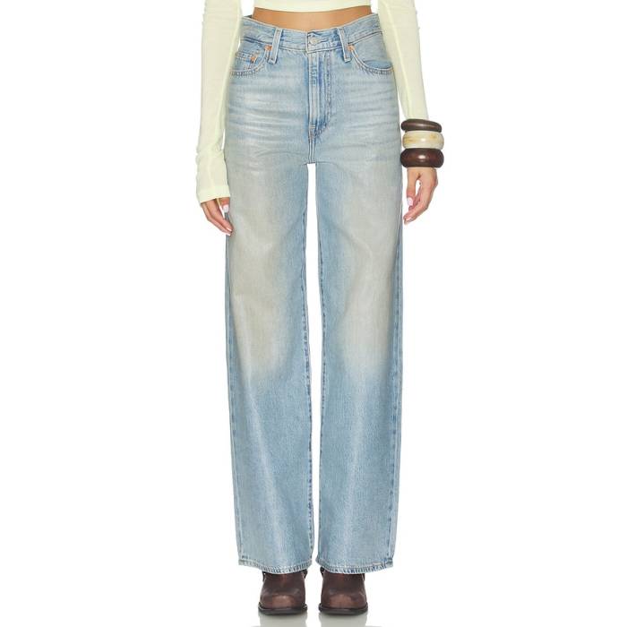 リーヴァイズジーンズ Levi\u0027s 【 Ribcage Wide Leg Jeans Women High Gloss 】 デニム レディース ご機嫌