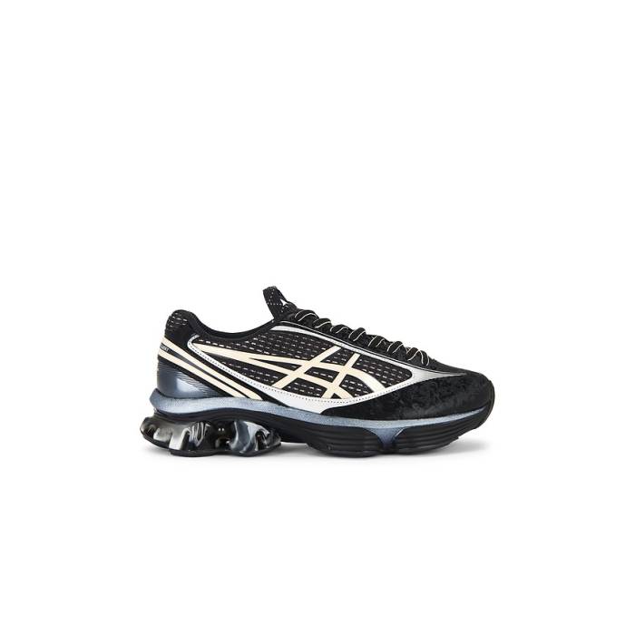 アシックス Asics 【 Us6-S Gel-Kinetic Fluent Sneaker Men Black &Amp; Vanilla 】 靴 スニーカー メンズ 黒色 ブラック|スニケス
