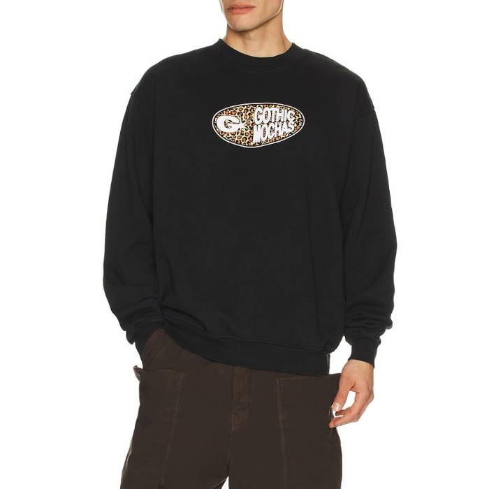 Gothicmochas 【 Pill Crewneck Sweatshirt Men Vintage Black 】 汗水 調教師 メンズ vintage ビンテージ・ヴィンテージ 黒いこと 黒いこと