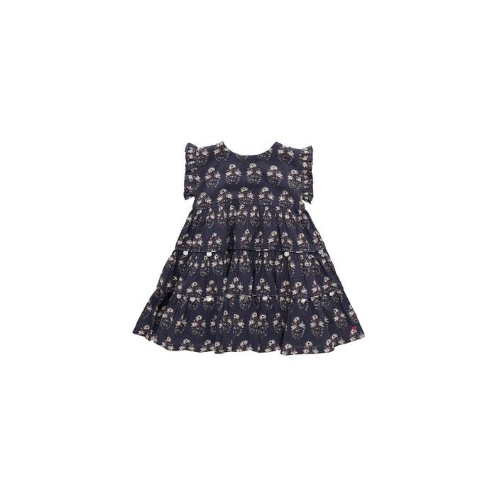 Pink Chicken 【 Girls Peachy Dress Girls Navy Strawflower 】 お召しもの お坊っちゃん キッズ 紺色 米国海軍
