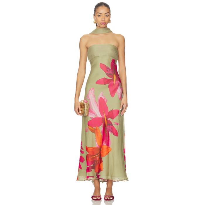 Amur 【 Palma Bias Gown Women River Lily Rapids 】 レディース ラピッズ