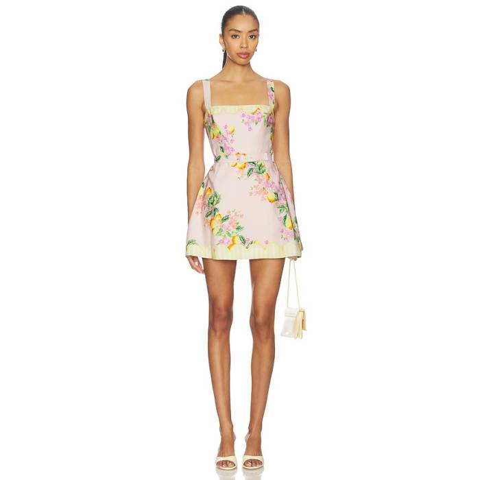 アマンダアプリチャード Amanda Uprichard 【 Judie Romper Women Limoncello Print 】 ロンパース レディース｜スニケス