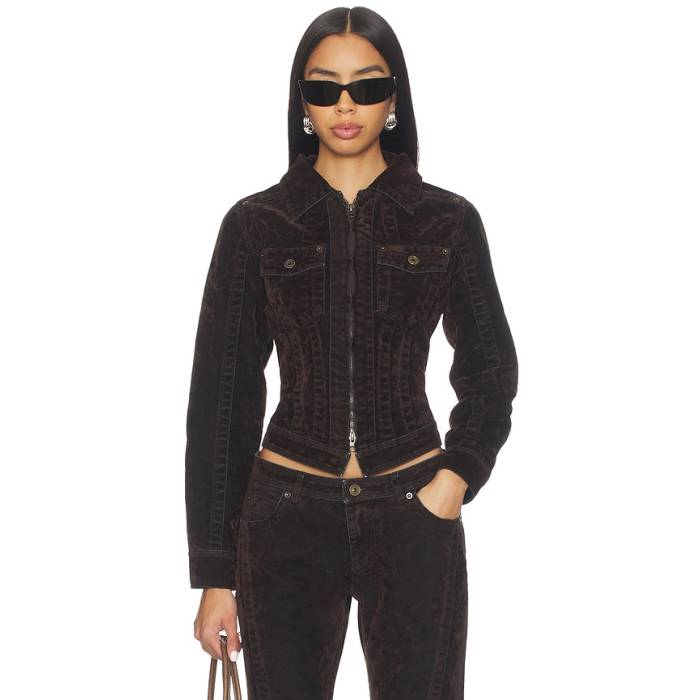 Knwls 【 Flock Denim Jacket Women Dark 】 ジーンズ Jacket 上衣 レディース