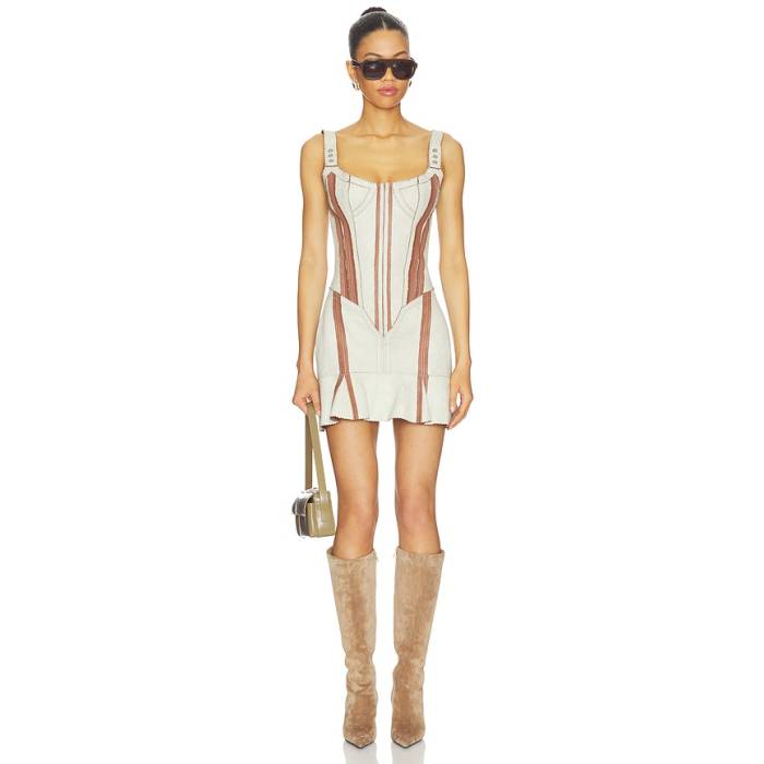 Knwls 【 Scallop Dress Women Ivory 】 御召しもの レディース 象牙色